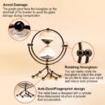 White Half Hour Hourglass Timer Glass Sand Timers Hourglass - Image 3