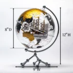 OEM ODM Customized HD Printing Acrylic Clear Eearth Globe Illuminated Table Decor Globes - Image 2