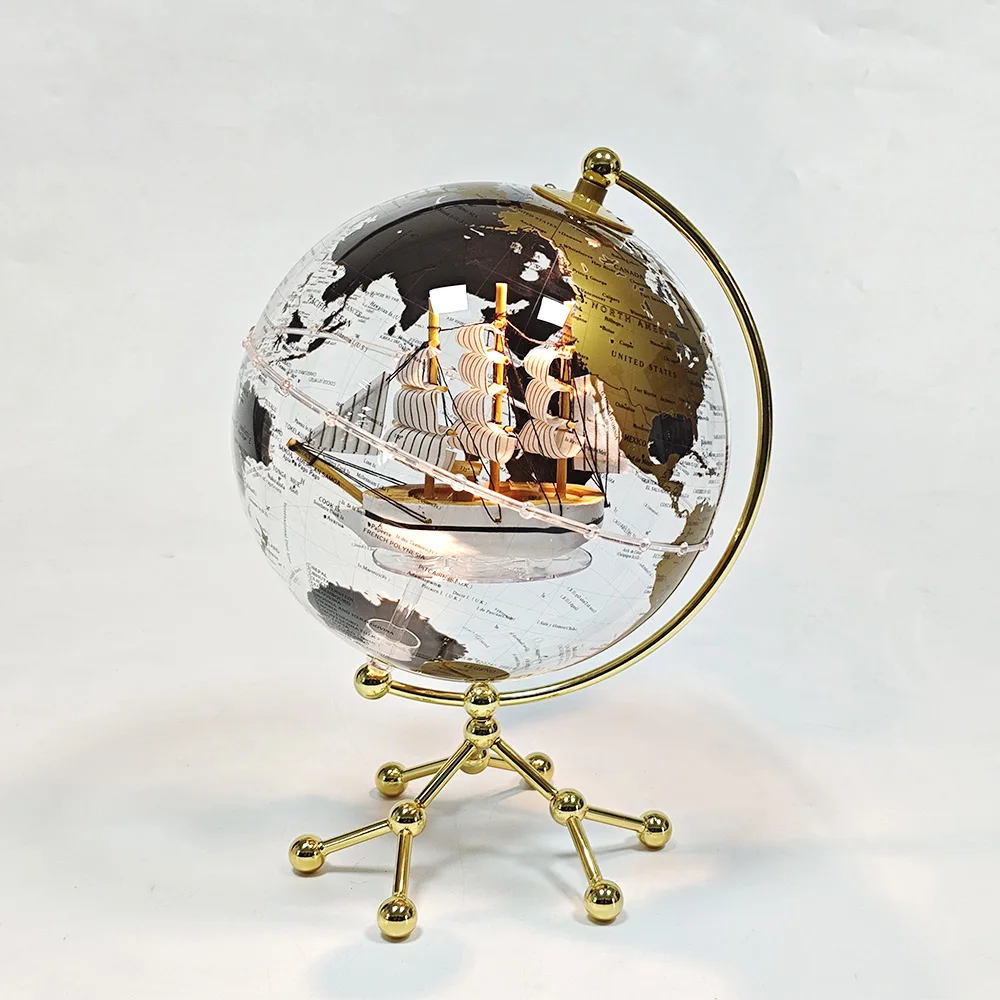 H0ea50f08c7f349e1bcbbe0ece0c2313fP.webp Customized Acrylic Transparent Sphere Earth Globes 8Inch 10Inch World Globe - Image 1