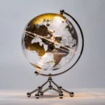 Home Ornaments and Crafts Crystal Globe Christmas Decoration Transparent World Globe Decor - Image 4