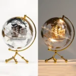 8Inch 20CM 360 Degree Detailed World Globe Map Rotating Desktop Earth Globe Stand Home Decor Globe - Image 3