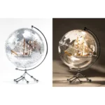 Wellfun Supplier DIY Desktop Decoration Modern Design Metal World Map Globes Student Tool - Image 6