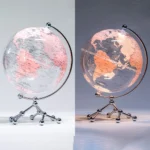 Wellfun 360 Degree 8 Inch Flip Pink Globe Earth Personalized Corporate Gift Sphere Novelty Gifts Globe Earth Globe Decor - Image 6