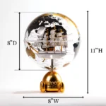 Wellfun HD Printing 8Inch Plastic Globe Deocor Earth Globe for Business Gift Office Decoration - Image 2