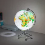 Fashion Iron Plastic World Rotating Globe With Metal Stand Light Decoration for Hom Desk Decor Globe - Image 6