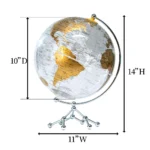 25CM 10Inch Wellfun Light up World Map Globe Earth Desk Acrylic Custom Plastic Globes Home Decoration - Image 2