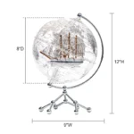 Wellfun Hot Sale Globe With Sailboat Novelty Gifts Transparent Earth Globe World for Home Decor - Image 2