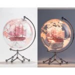 Wellfun Factory Wholesale 360 Degree Rotating Metal World Globe Home Decor Geography Earth Globes - Image 6