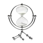 Transparent Glass Sand Clock Hourglasses Sand With Metal Stand