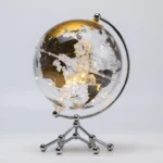 Wellfun Crafts Decorative Small Metal Map Home Gifts Indoor Light Novelty Gifts Globe Earth Globe Decor Globe - Image 4