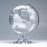 10Inch Silver World Earth GLobe Desktop Earth Globes for Kids Students - Image 6