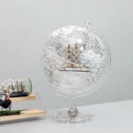 Wellfun Executive Gift Stand Decorations for Home Stable Heavy Metal Novelty Gifts Globe Earth Globe Decor Globe