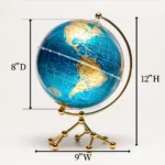 Manufacturer Wholesale Novelty Kid Gift 20CM Educational Kids Globe Plastic Rotating Teaching World Globe Map - Image 3