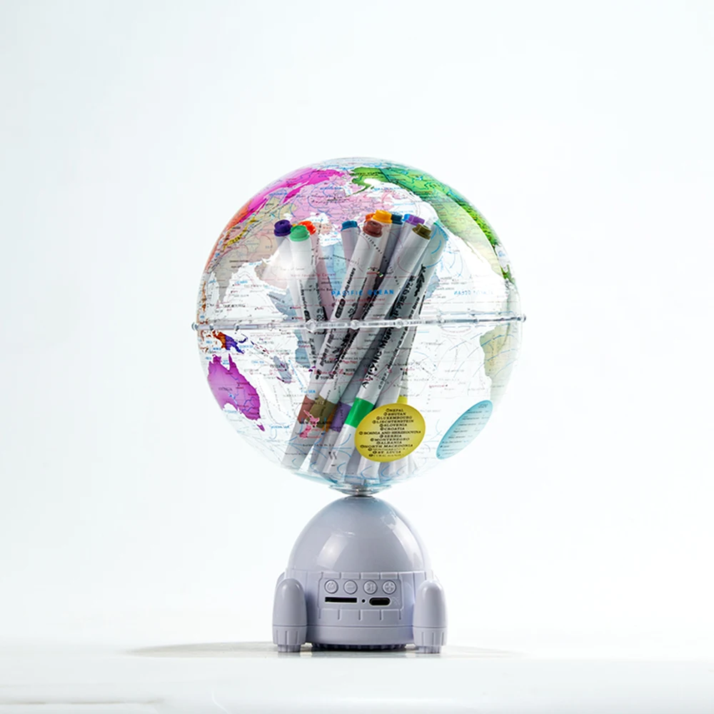 H470a9d4e793e475f9390422076679e5f6.webp Factory Wholesale Earth Globe Desktop Globe Terrestre With LED Lighting for Decoration and Education - Image 1