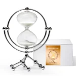 Wellfun Globe Hourglass Timer Decoration Simple Countdown Glass Creative Hourglass