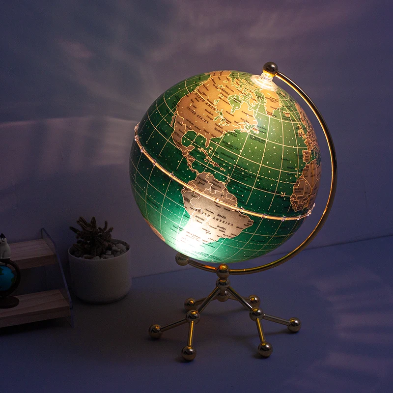 H504cc5f9dd994f6c97f25d048feeb788m.webp Wellfun Office Decoration Items Home Decoration Items Travel Desktop Organize Novelty Gifts Globe Earth Globe Decor Globe - Image 1