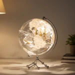 Unique Wedding Gift Globe Phote Frame Rotating Earth Globe Acrylic Globes