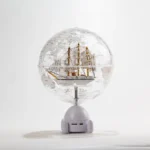 OEM Earth Globe With Bluetooth Stand Design Gold HD Clear Globe Business Gift World Globe