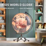 Wellfun Outdoor DIY Plastic Wholesale Lights Table Metal Novelty Gifts Decor Globe Earth Globe Decorative Photo Frame Globe