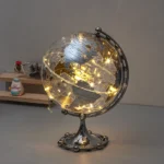 8 Inch 20CM LED Lamp Illuminated Acrylic Kids Teaching Learning World Globe Hoem Office Decor Gift - Image 3
