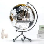 High Quality Gold Earth Globe Metal Stand Desk Decoration World Globes
