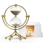 Modern Design 30 Min Brass Hourglass Factory Stock Stand Timer Globe With Metal Frame Office Desktop Hourglass - Image 3