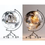 OEM Earth Globe Metal Stand Design Gold HD Clear Globe Business Gift World Globe - Image 5