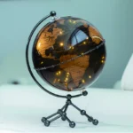 Wellfun Nova Floating Earth Terrestrial Sculpture Large 10 Inch World in English Novelty Gifts Globe Earth Globe Decor Globe - Image 3