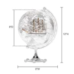Wellfun Transparent Boat World Earth Toy Gadgets for Decorations Craft Novelty Gifts Globe Earth Globe Decor Globe - Image 2