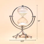Wholesale 30 Minute Sand Timer Hourglass With Metal Stand Clear Hourglass Timer for Home Decoration
