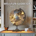 Wellfun World 20cm Colour Globe Decoration Map of the World Earth Plush Toy Home Novelty Gifts Globe Earth Globe Decor