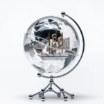 High Quality Colorful World Map Globe Decor Political Dearth Desk Globe With Metal Stand Globe