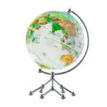 Fashion Iron Plastic World Rotating Globe With Metal Stand Light Decoration for Hom Desk Decor Globe - Image 3