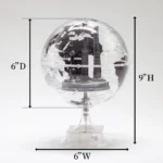 Huizhou Wellfun Factory Transparent Earth Globe with Shanghai Landmark Souvenir Gift - Image 2
