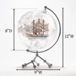 Modern Globe  Decorative with Touch Lamp Transparent Globe - Image 2