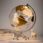 10Inch Silver World Earth GLobe Desktop Earth Globes for Kids Students - Image 4