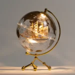 Wellfun Light Luxury Globe Ornaments Office Desktop Decoration 10 Inch Earth World Globes - Image 5