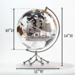 Unique Wedding Gift Globe Phote Frame Rotating Earth Globe Acrylic Globes - Image 5