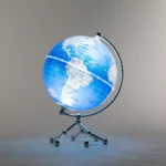 Wellfun Round Shape Rotation Earth Globe for Office Home Decor World Globes