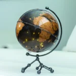 Wellfun Nova Floating Earth Terrestrial Sculpture Large 10 Inch World in English Novelty Gifts Globe Earth Globe Decor Globe