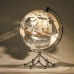 Dropship 8Inch 8Inch Illuminated World Globe With Metal Stand Gift Geographical Table Home Office Collectible Globe - Image 4
