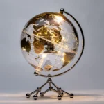 Wellfun Transparent Earth Globe Christmas Home Decor for Kids Ilamic Gift Light Earth Globe Rotating Craft Ball - Image 6