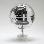 New Product Silver 6inch Transparent Landmark Globe