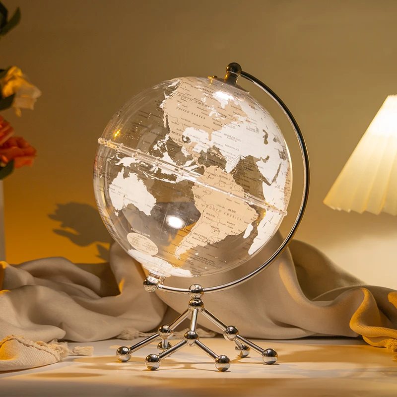 Hecff29e3661c4edaa615556c58f65d41G.webp Wellfun Decorations for Home World Map Infinite Dimming Creative Earth Novelty Gifts Globe Earth Globe Decor - Image 1