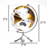 Novelty Gifts Wellfun Golden Interesting for Home Color Table Novelty Gifts Globe Earth Globe Decor Globe - Image 2