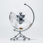 Rotating World Earth Map Decoration Metal Stand Globe LED Light for Office Decor Globes - Image 2