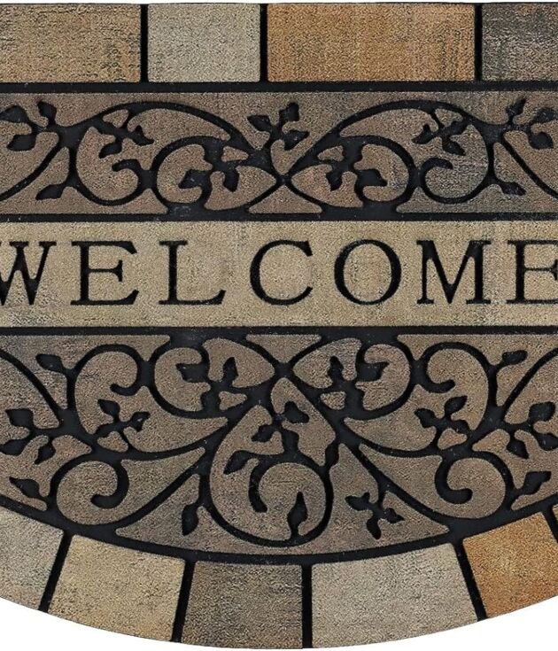 CHICHIC Door Mat Welcome Mat 17x 29 Inch Front Door Mat Outdoors for Home Entrance Outdoors Mat for Outside Entry Way Doormat Entry Rugs, Heavy Duty Non Slip Rubber Back Low Profile,Vine